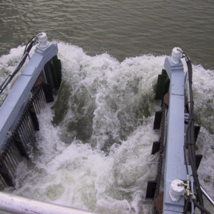 La barge en activité