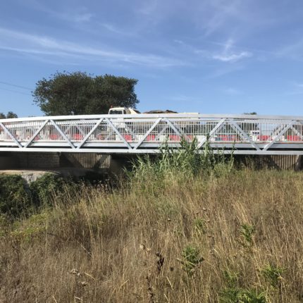 La passerelle montée