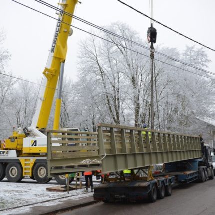 Le grutage sur site