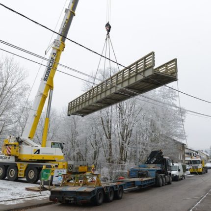 Le grutage sur site