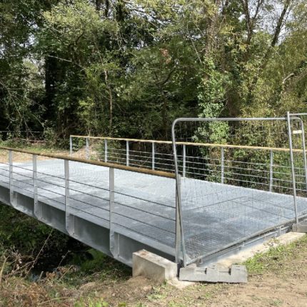 Vue d’ensemble de la deuxième passerelle.