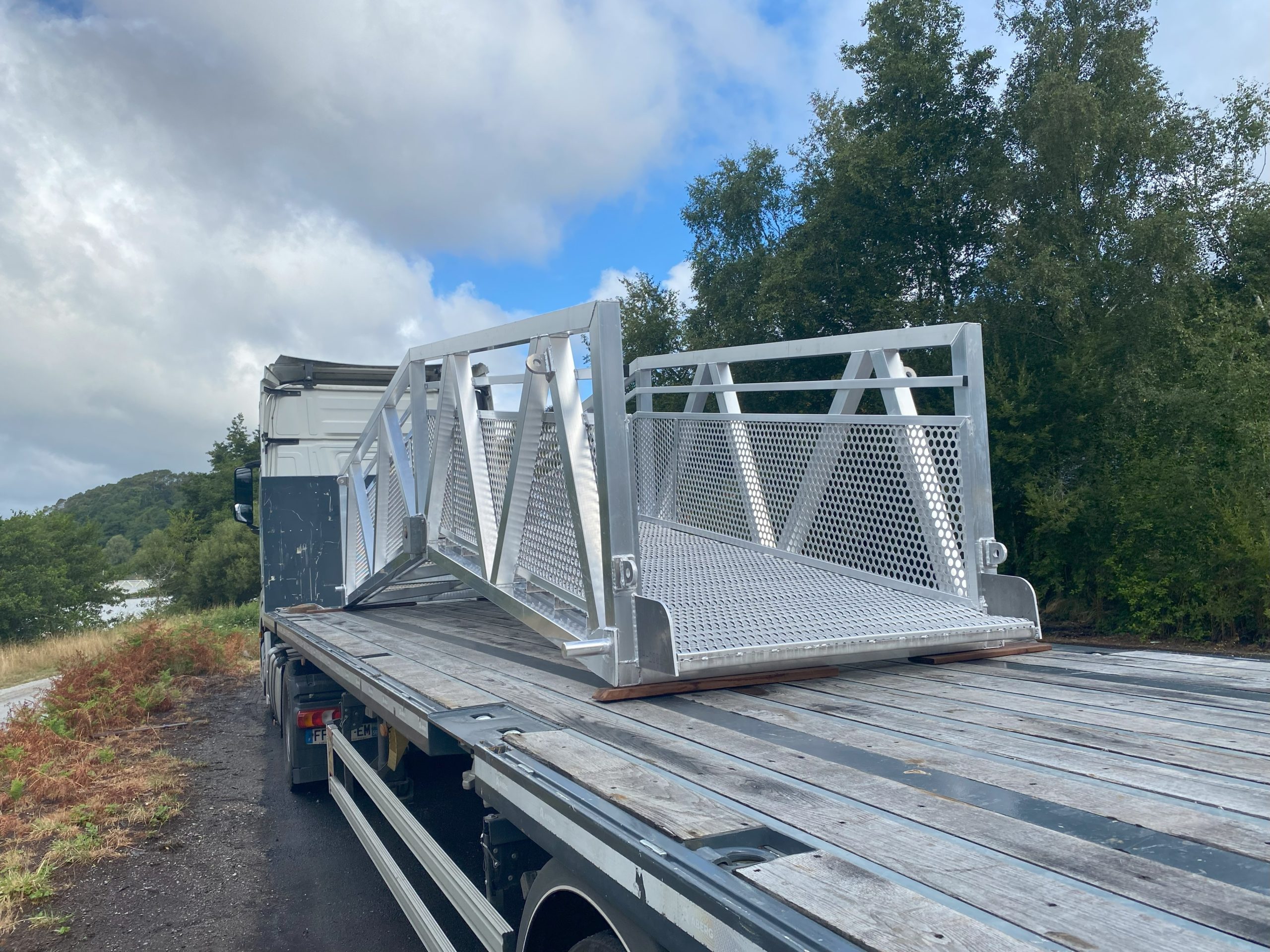 Platelage caillebotis aluminium