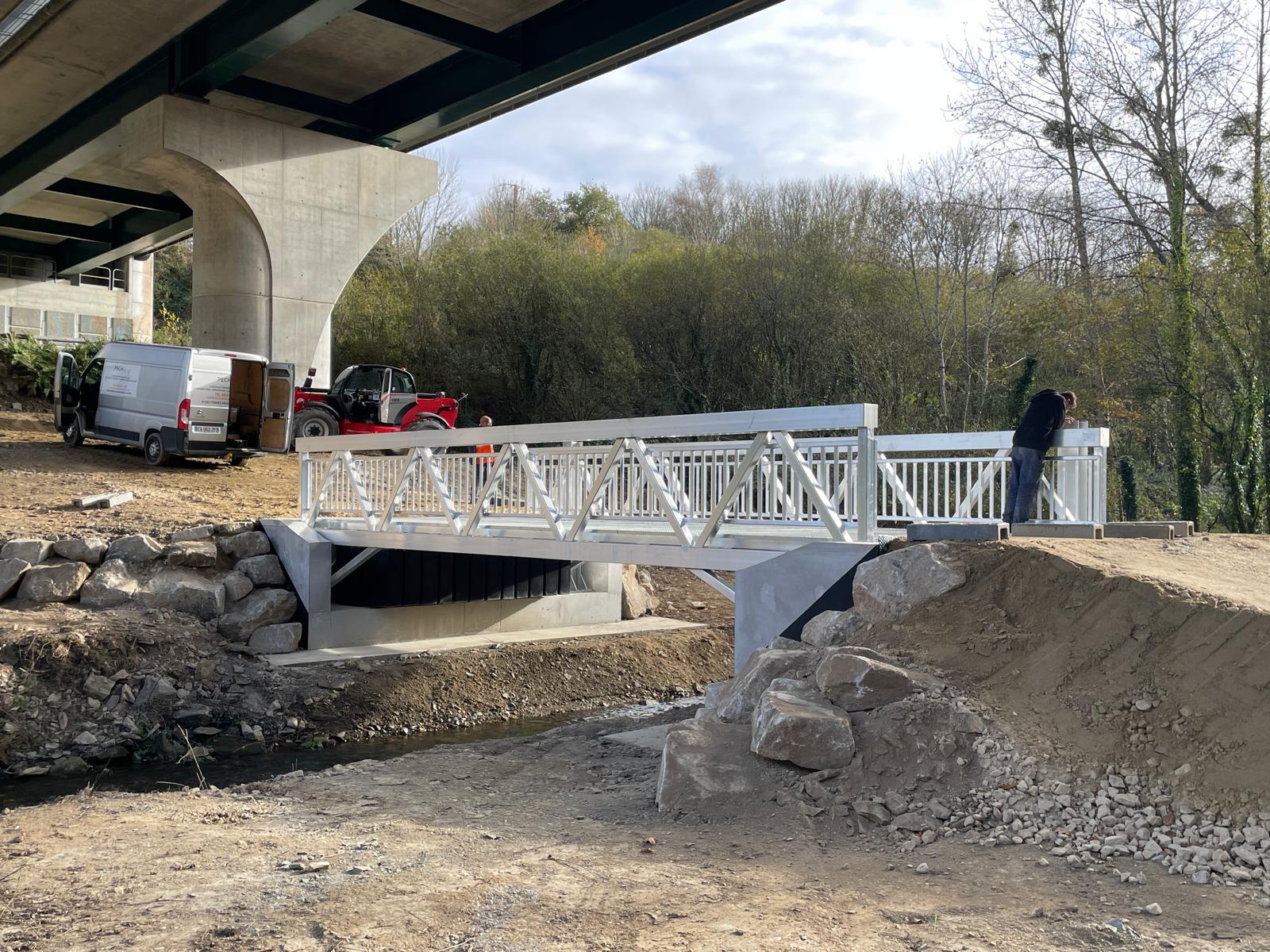 Passerelle flottante – Le Moustoir (22)