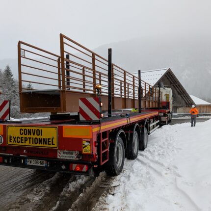 Transport de la passerelle