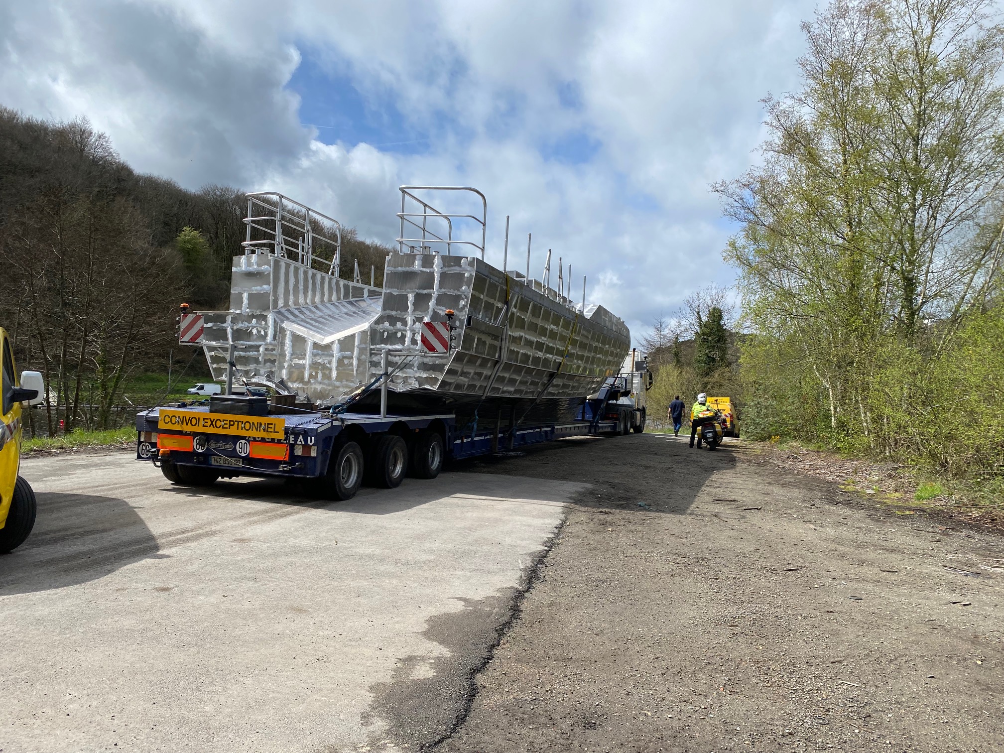 Transport de la coque