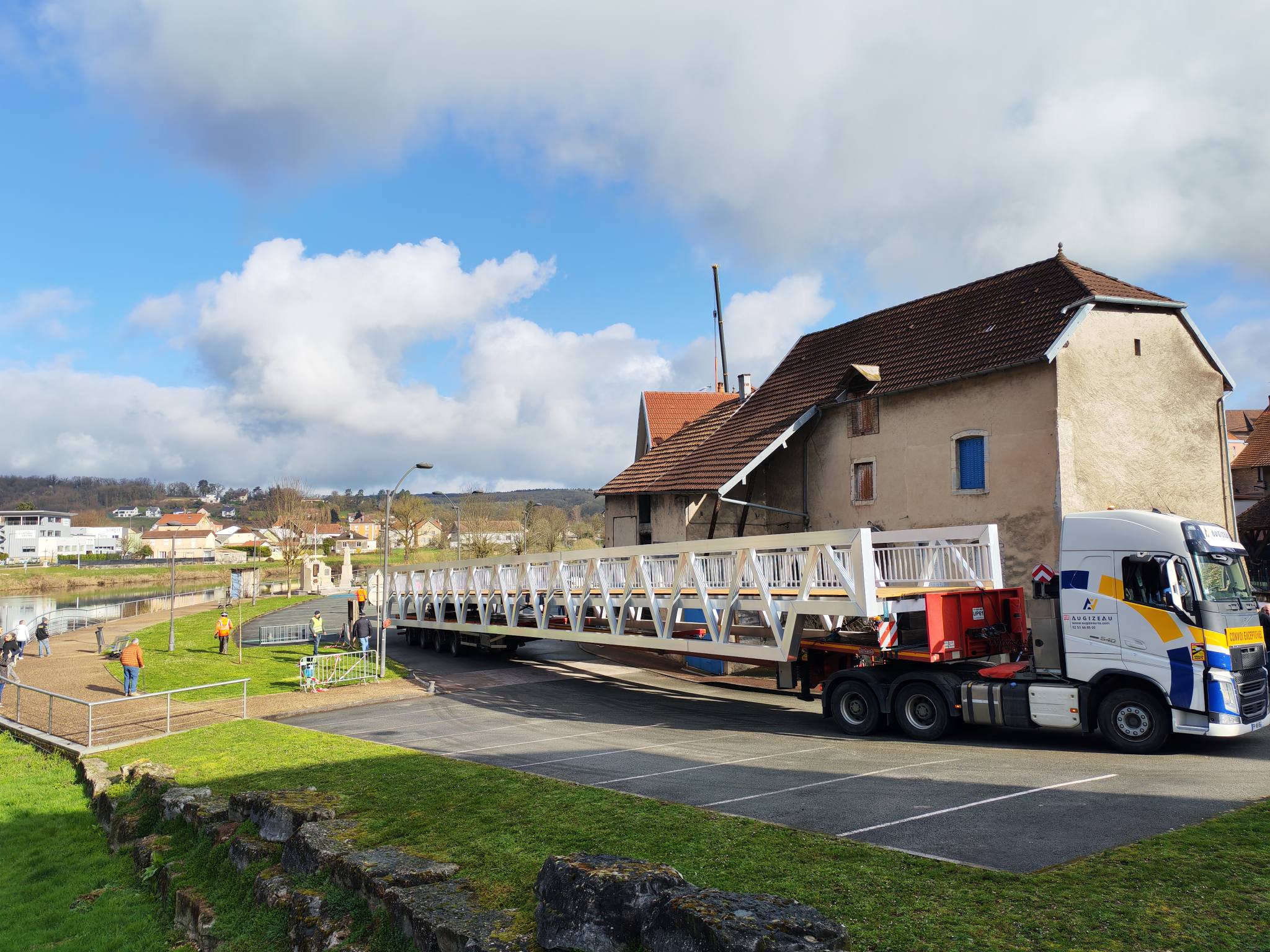 Transport de la passerelle