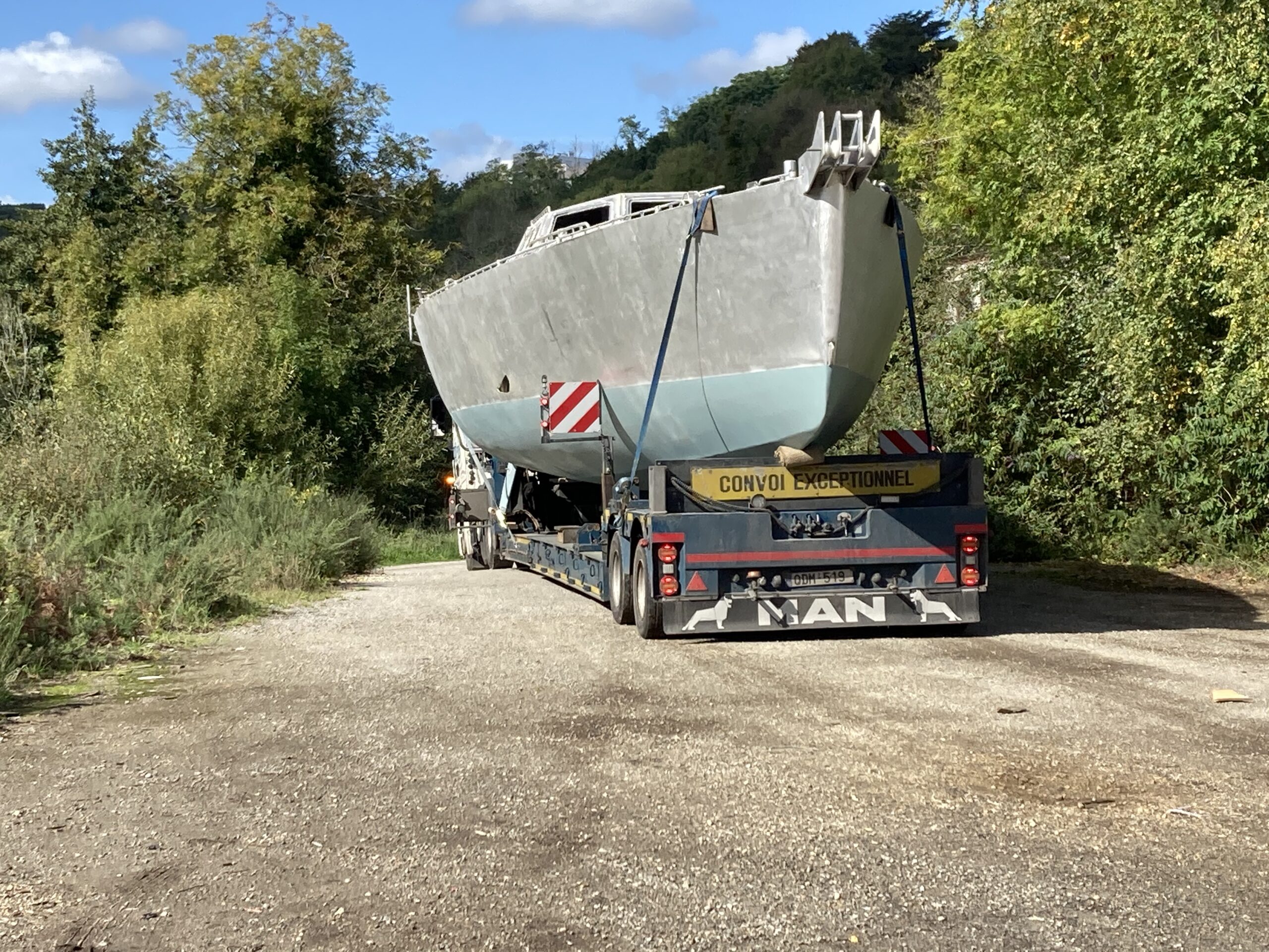 Transport de la coque